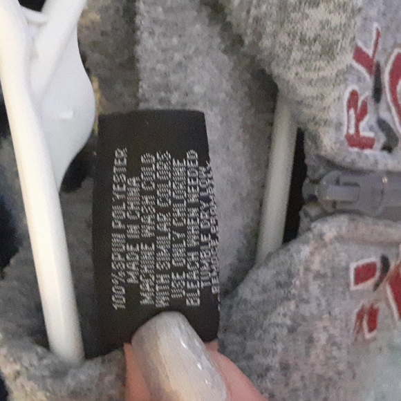 Real Love Girl Power Gray Hoodie Size 12M - Picture 5 of 5